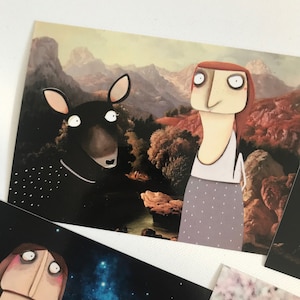 Kunstpostkarten 10er Frühlingsset Art Postcards.