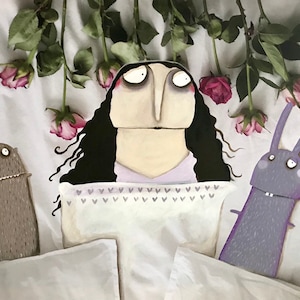 Sleeping Beauty has awakened. lacaluna acrylic painting fairytale fairytale nursery