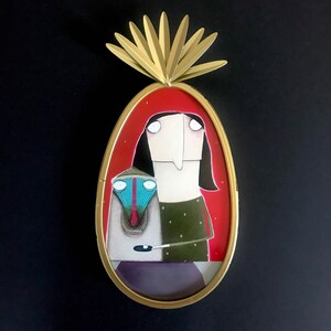 Kleines Geburtstagsbild "Meine Freundin, Susette Sternlespeier" Steinbock Lacaluna  Kunstdruck Sternzeichen Tierkreiszeichen Kunstdruck