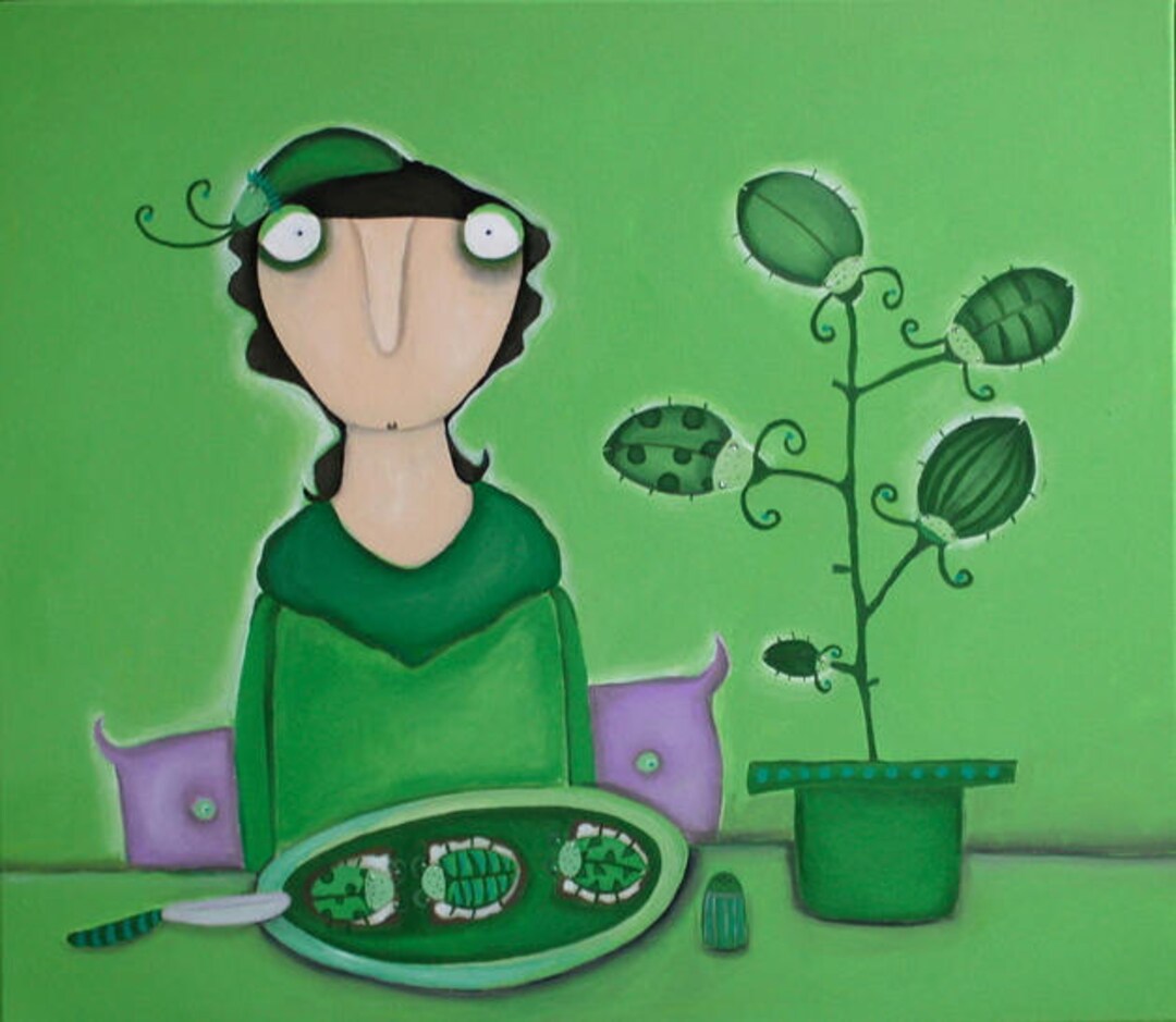 Mrs. Padberg Prepares a Buffet With Fine Beetroots Acrylic - Etsy Australia Mrs. Padberg Prepares a Buffet With Fine Beetroots Acrylic - Etsy Australia