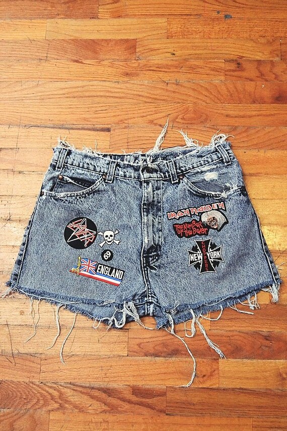 パンツ US Fake Vintage Patched Denim Shorts Fake Vintage Patched Denim Easy Shorts/Type-XP（フェイク