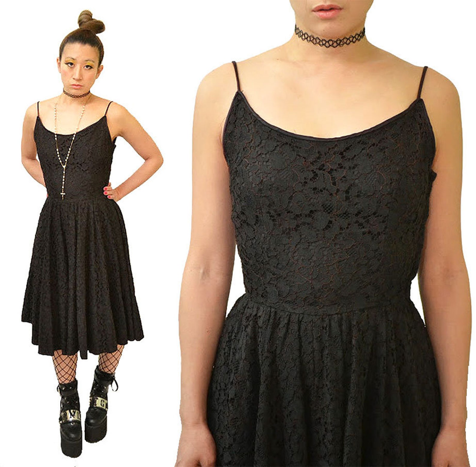 black swan lace dress