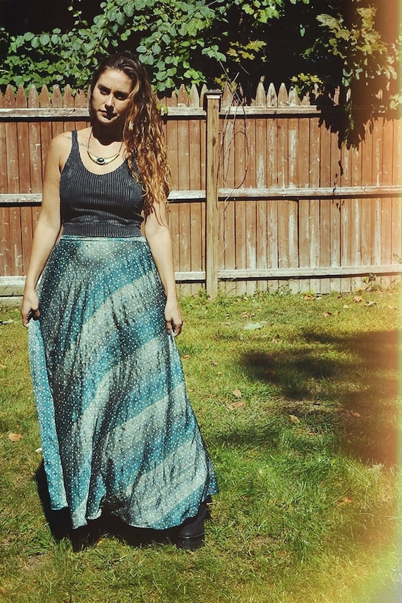 High waisted tribal maxi skirt cheap