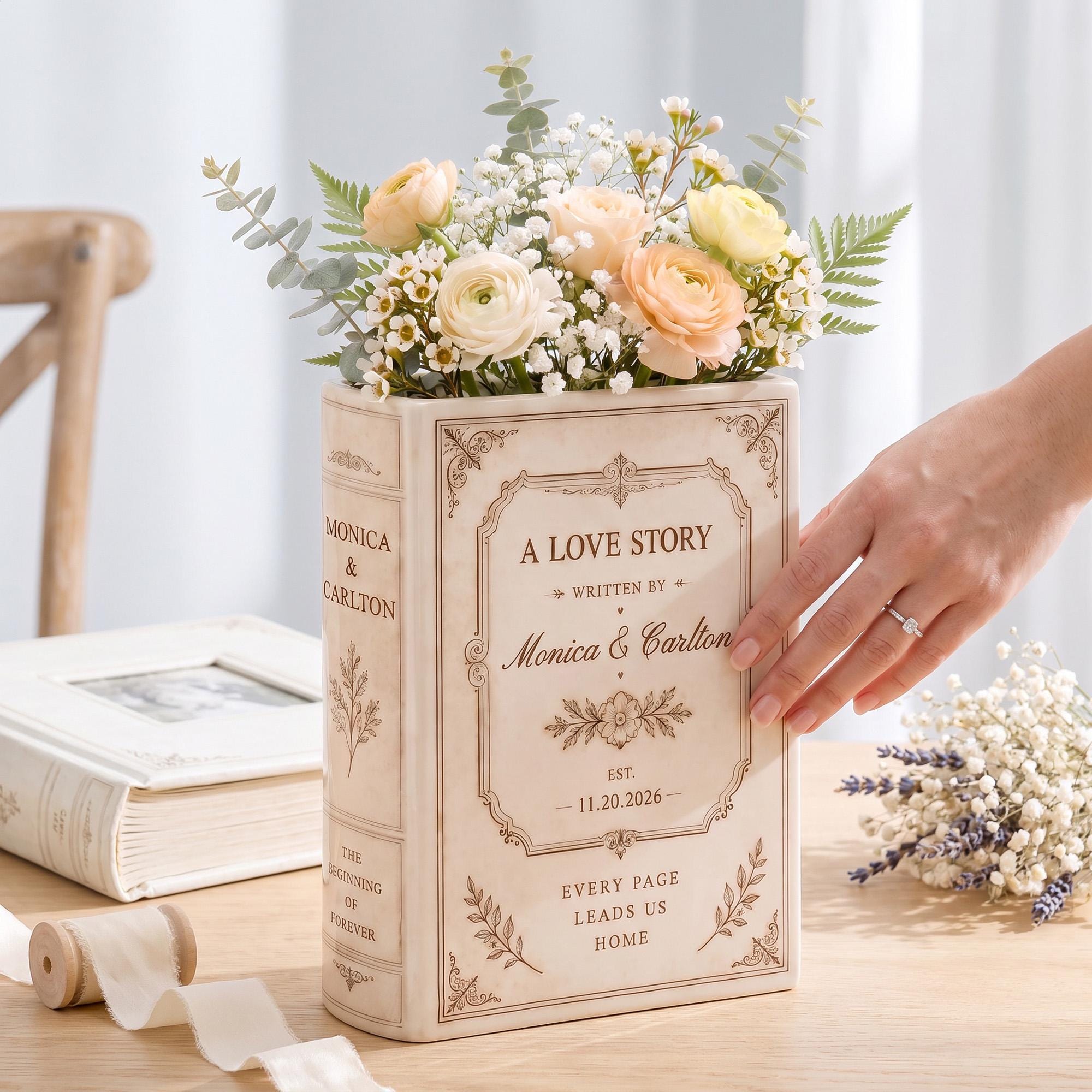 陶器のブック花瓶 - Etsy 日本
