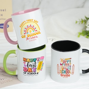 Personalized Back to School Mug: Custom Name & Date, 2025 Gift