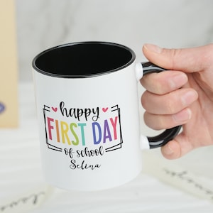 School Enrollment Gift Mug, Back to School Mug, Personalized School Enrollment Gift, Name School Start Gift, Girl Boy Schoolchild 2025 Mug