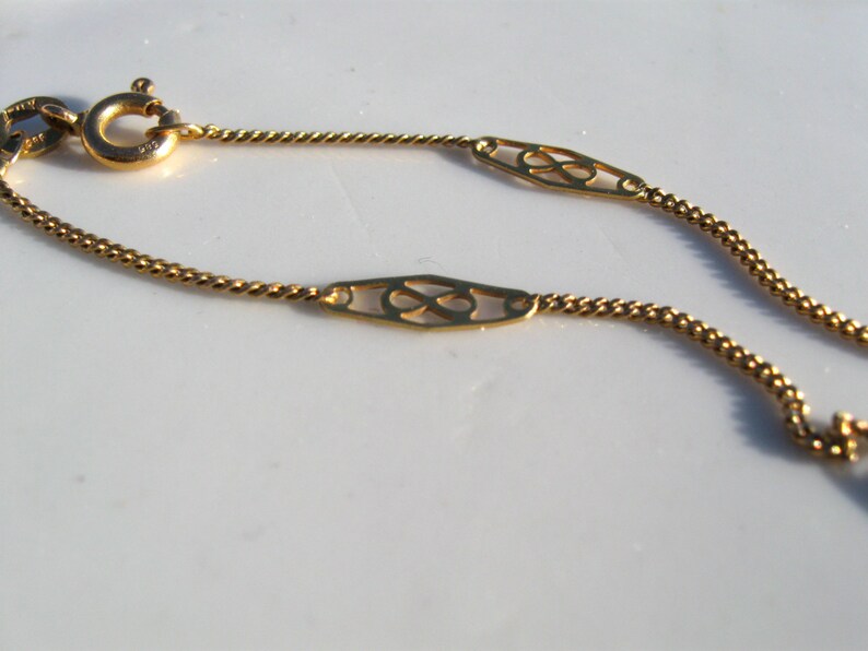 Vintage Italian 585 Yellow 14K Gold 23 Necklace Infinity Etsy