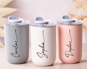 Bridesmaid Gifts Bridesmaid Proposal Custom Stainless Steel Tumbler with Name Personalized Iced Coffee Cup Wine Tumbler Insulated Travel Mug