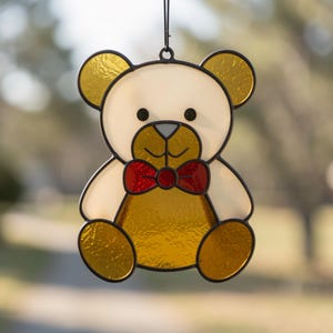 Bear Stained Glass Pattern Beginner Kit: Animal Ornament (Digital Download)