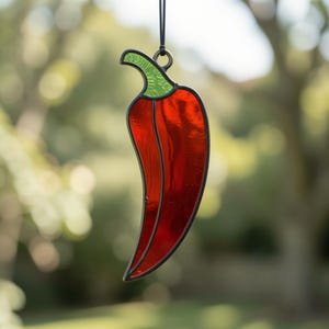 Pepper Stained Glass Pattern Beginner Kit: Suncatcher SVG, PDF, PNG (Digital Download)