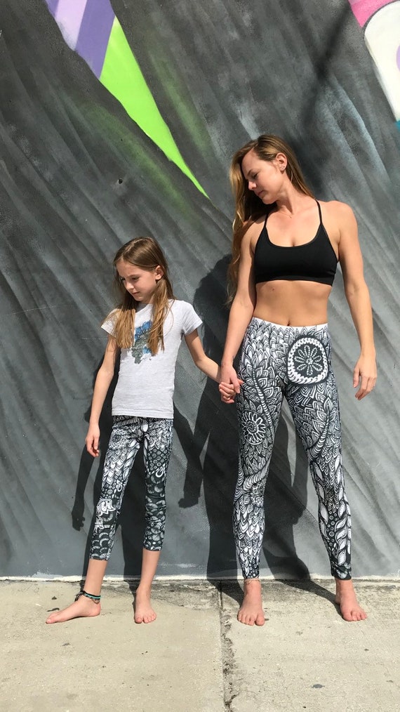 Girls Yoga Pants in in the Dark Design -  Canada