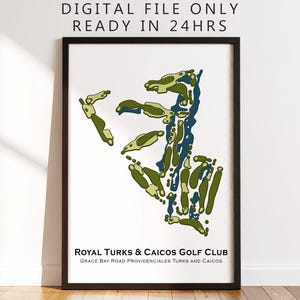 Personalized Golf Course Prints for Dad Retirement Gift, Custom Golf Course Map, Golf Course Art, Golf Gifts for Grandpa, Golf Lover Gift