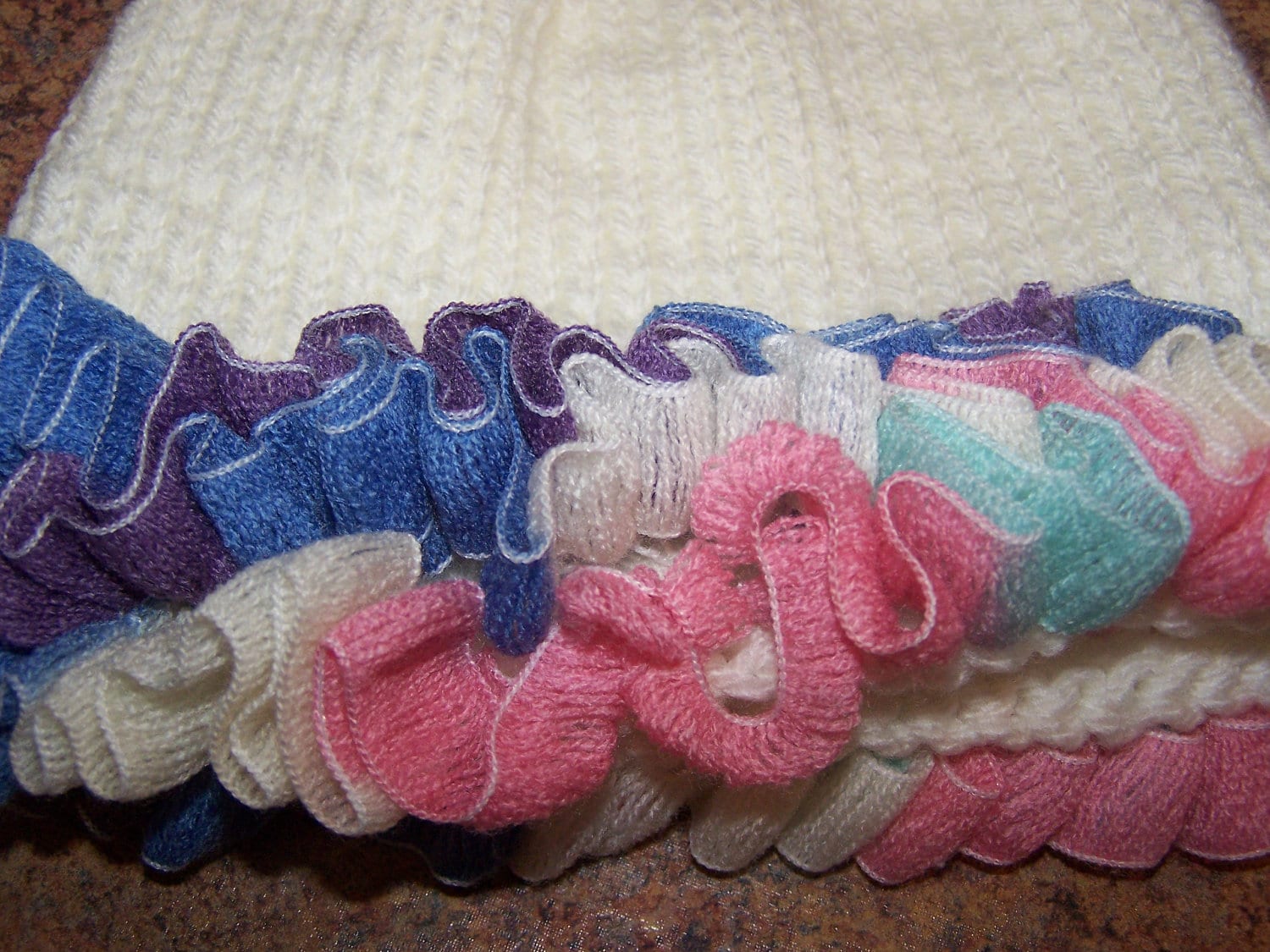 Cream Ruffle Hat Cream Ruffled Baby Hat - Etsy