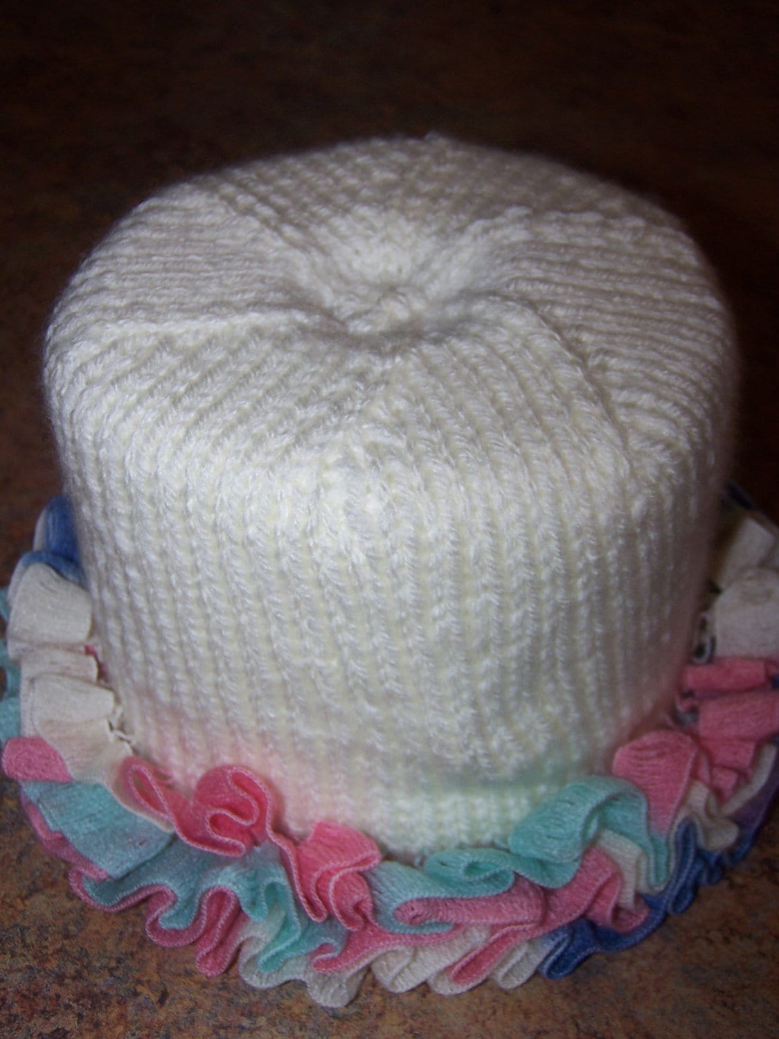 Cream Ruffle Hat Cream Ruffled Baby Hat - Etsy