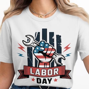 Happy Labor Day 2025 Shirt: Patriotic Workwear, USA Made