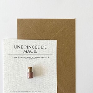 Carte "Une Pincée de Magie", anniversaire, carte pour enfant, pour faire plaisir
