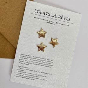 Carte Étoiles Dorées – Idée Cadeau Bien-Être, Rituel du Soir Relaxant, Décoration Chambre, Rituel du Soir, Carte à Offrir
