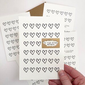 Carte annonce grossesse à gratter – Tu vas être Papa / Mamie / Papi / Tonton / Tati – Idée originale annonce bébé – Papeterie artisanale
