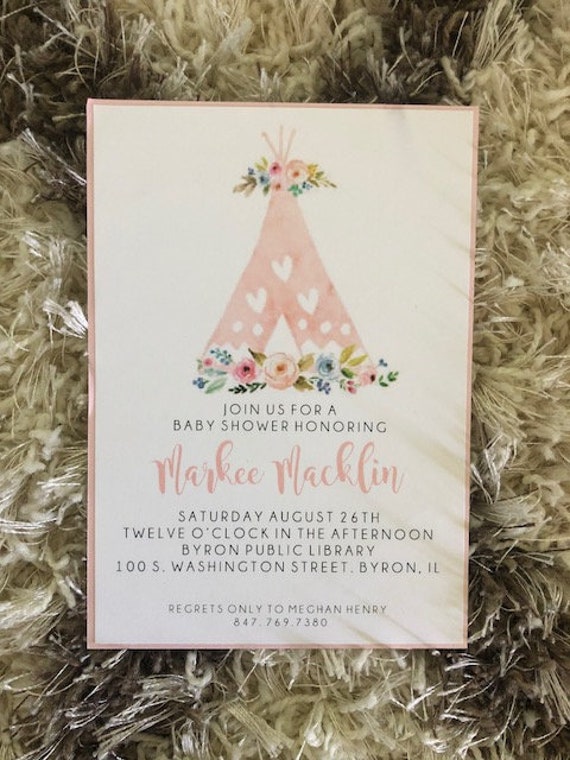 Boho Baby Shower Invite Il_570xn