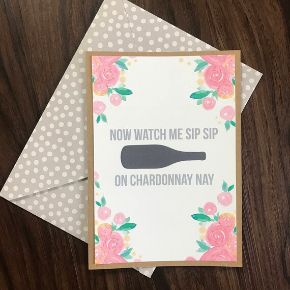 Custom Chardonnay Card Il_570xn