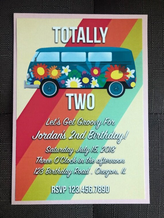 Groovy Birthday Invitation Il_570xn