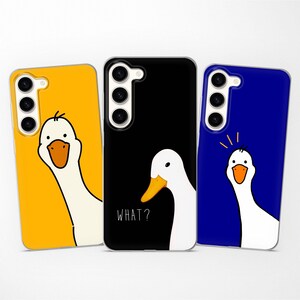 Funny Goose Phone Case Cute Duck Cover fits Samsung S25 S24 S23 S22 S21 fit Samsung A56 A55 A54 A53 A52s A36 A35 A16 A15
