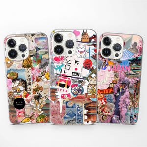 Funda para teléfono de viaje con diseño de tablero de estado de ánimo de ciudad japonesa para iPhone 16 Pro 16e 15 14 13 12 11 compatible con Samsung S25 S24 A56 A55 A54 A16 y Pixel 9