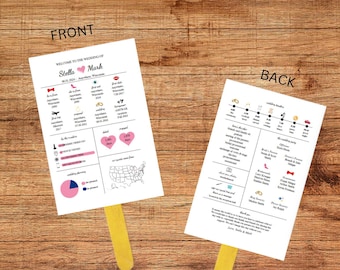 Wedding Program Infographic Fan Template