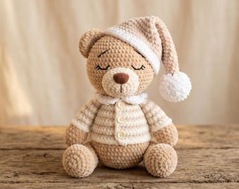Häkelanleitung/Plüsch Teddybär Häkelanleitung – Amigurumi Bär PDF (Digital Download)