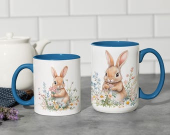 Easter Bunny Mug Wrap Sublimation Design (Digital Download)