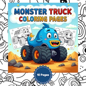 Monster Truck Coloring Pages: 10 Bold Printable Designs (PDF Download