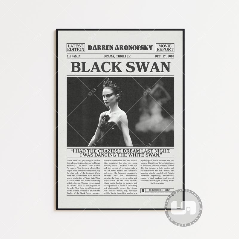 Black Swan Poster - Etsy