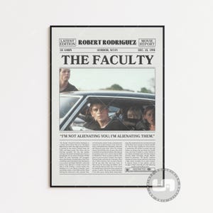 Plakat Wydziału, Robert Rodriguez, Plakat Filmowy, Gazeta Retro, Czarno-Biała Sztuka Ścienna, Wydruk Sztuki Retro Vintage, Niestandardowy Plakat Filmowy