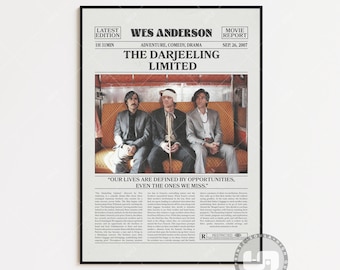 The Darjeeling Limited Colour Palette Print | Alternative Movie