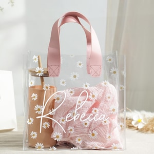 Personalized Daisy Gift Bag: Bridesmaid, Birthday, Shower Favor