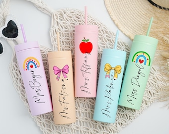 Custom Teachers Gifts Tumbler, Teacher Appreciation Gifts, Bulk Teacher Gifts, Thank Your Teacher Gifts, Back To School Gifts