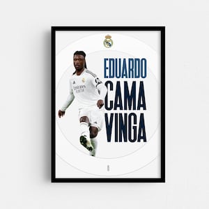 Eduardo Camavinga Poster, Decor Wall Art, Home Decor, Sports Poster, football print, Soccer Decor, Football Gift, Football Lover Print