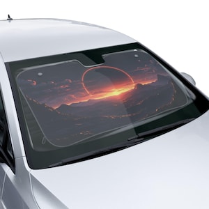 Cosmic Sunset Car Sun Shades - Stylish UV Protection, Ideal for Road Trips, Car Accessories, Summer Essentials, Gifts for Travelers