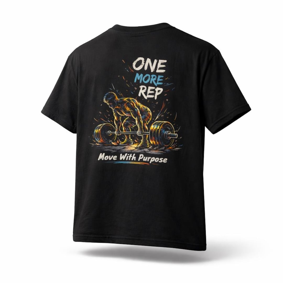 Weightlifting Graphic Tee Vintage Gym Workout Clothing Fitness Apparel ...