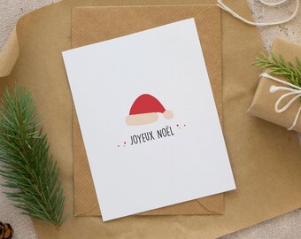 5 Tarjetas Navideñas Imprimibles – Feliz Navidad – Descarga Digital – Tarjetas de Felicitación Recortables – Kit PDF A4 para Imprimir en Casa