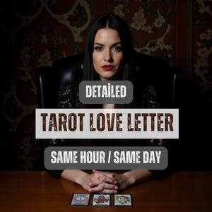 Carta de amor del tarot, Percepciones psíquicas, Análisis de relaciones y exparejas, Lectura de pareja, Lectura psíquica del amor, Lectura el mismo día