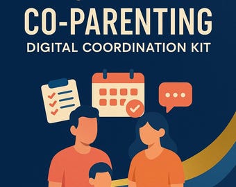 Co-Parenting Planer | Pflegeplan + Kommunikation Vorlagen | Schmetterling Sammelmappe | Druckbare Familien Organizer | Jojo Leben