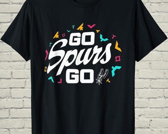 Retro Go Spurs Shirt, Vintage Hoops Tee, Gameday Gift For Him, San Antonio BBall, Texas Fan Apparel, Throwback Sports Top, City Pride