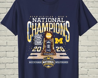 Michigan Basketball Shirt, March Madness Champ Tee, Game Day Gift For Him, College Hoops Apparel, Ann Arbor Alumni Top, Sports Fan Present