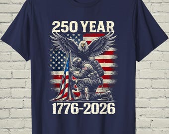 Camiseta del 250 aniversario de EE. UU., camiseta patriótica retro de 1776, regalo del 4 de julio para hombres, ropa vintage estadounidense, top para mujer del Día de la Independencia.