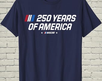 Camiseta vintage de Nascar, camiseta de los 250 años de EE. UU., regalo de carreras para papá, ropa patriótica estadounidense, recuerdo de 1776, gráfico retro de autos