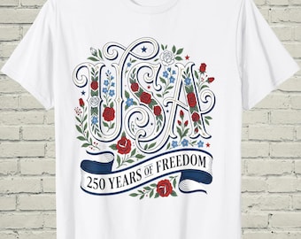 Camiseta patriótica del 250 aniversario de EE. UU., camiseta vintage americana de 1776, regalo del 4 de julio del 250 aniversario para mujeres.