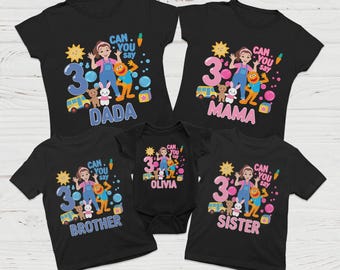 Ms. Rachel Birthday Shirt, Can You Say Custom Family Matching Birthday Shirt, Custom Ms Rachel Birthday Girl Tee, First Birthday Shirt