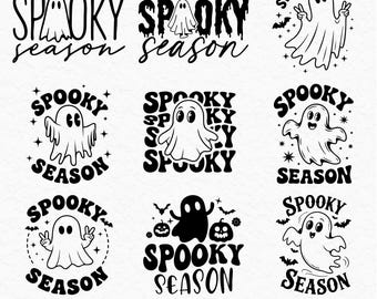 Spooky Season Svg, Happy Halloween svg, Spooky Vibes svg, Trick or Treat svg, Fall Vibes svg, Halloween Shirt svg, Cricut Cut Files