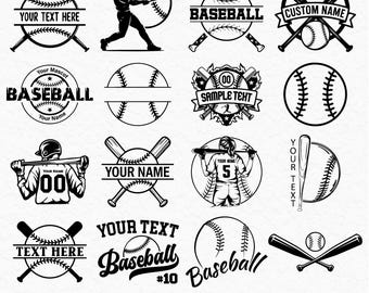 Baseball SVG Bundle – Editable Baseball Graphics for Shirts, Tumblers & Decals – Baseball Clipart Svg Png Dxf Pdf Instant Download